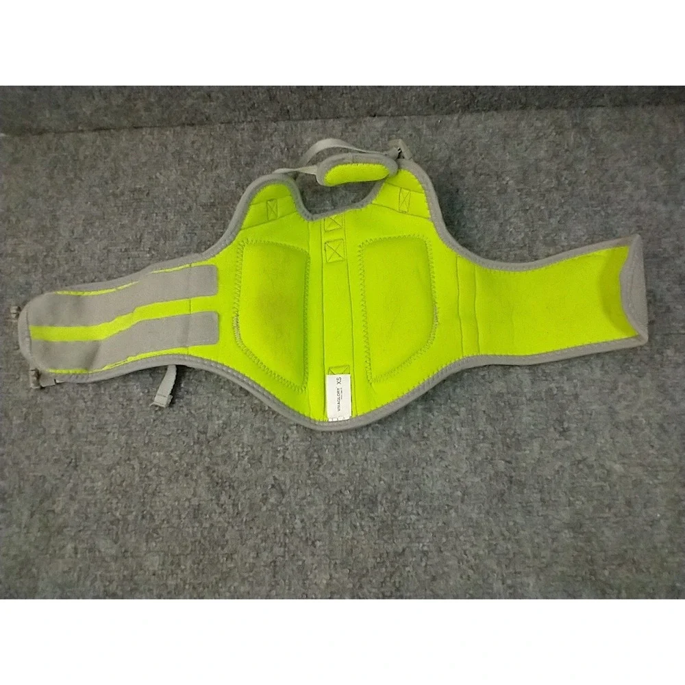 Vivaglory Dog Life Jacket Neon Yellow Neoprene Safety Vest Size XS Reflective